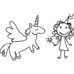 Children Draw Doodle