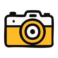 Digital Camera Vector Icon – Modern Photo Device for High-Resolution Photography