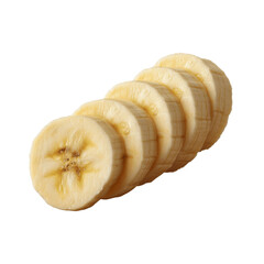 Sliced Banana Close-up Fresh, Ripe, and Ready to Eat