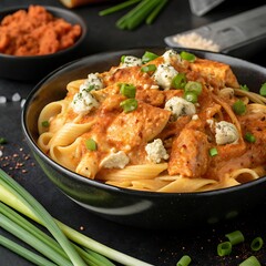 "Delicious Italian Pasta with Fresh Herbs and Tomato Sauce"