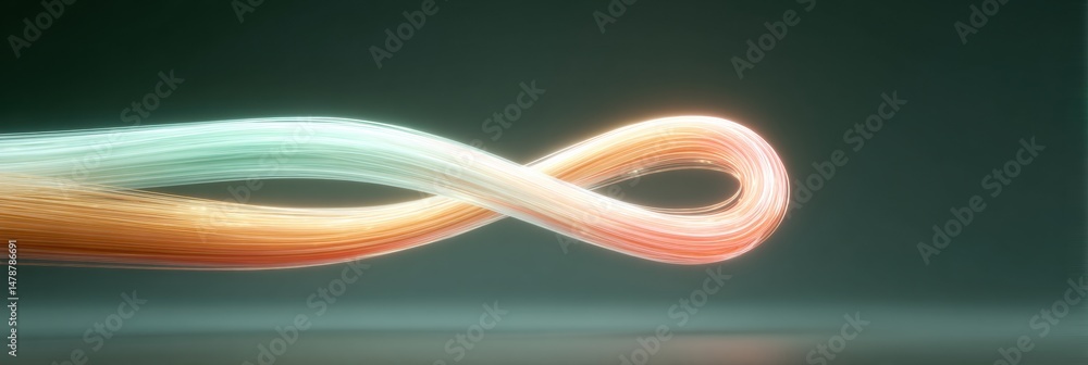 Poster Infinite Connectivity 10G Fiber Optic Data Flow Visualization - Next-Gen Digital Infrastructure with Luminescent Gradient Aesthetic for Tech Innovation