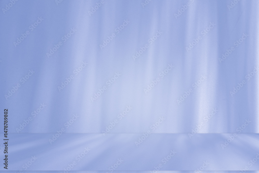 Aufkleber wall interior background, studio and backdrops show products. with soft light shadow from window col