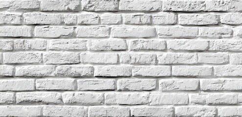 Detailed close-up view of a white brick wall.