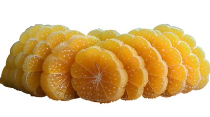 Buddha?s hand citron with fingered segments, angled display, yellow color vibrant