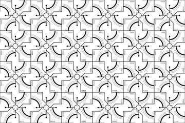 Abstract Geometric Line Seamless Pattern