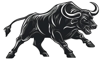 Obraz premium Powerful bull graphic