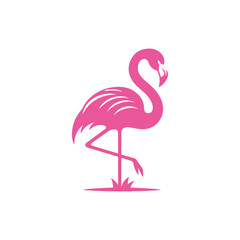 flamingo vector silhouette clip art logo design illustration