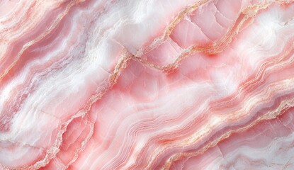 A beautiful, natural pink and white marble texture.  Soft, flowing veins create a captivating design