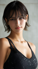 Fototapeta premium 女性, プール, 夏, ビキニ, 美しさ, 水泳
