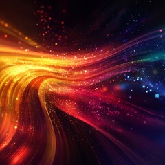 Obraz premium Bright Digital Background, Generative AI