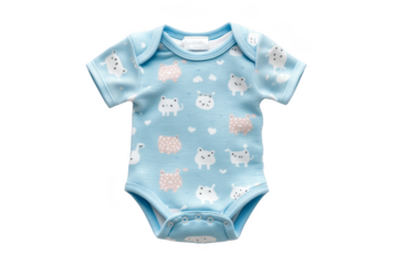 Adorable baby onesie with animal print nursery setting clothing product playful environment close-up view comfort and style
