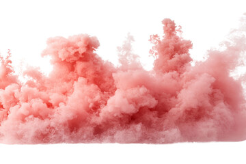 Obraz premium Dynamic pink smoke explosion studio setting photography artistic environment close-up view abstract concept for visual impact