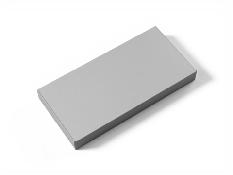 perfect cutout closed gray mailer cardboard box - isolated background, reflection and shadow - exclusive mockups for branding and packaging design - Powered by Adobe