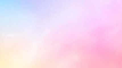 Fototapeta premium Pastel sky with soft colors blending beautifully for a dreamy and romantic feeling