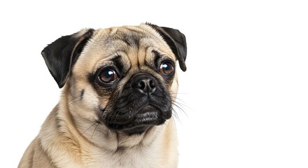 A Pugs Pensive Gaze Fawn Pug Portrait Study The Gentle Eyes Of A Pug Soft Focus Pug Photography Portrait Of A Sweet Pug