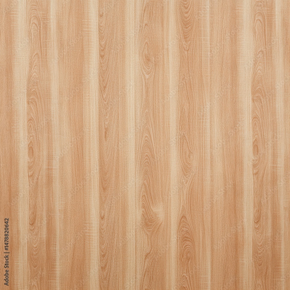 Poster close up of light brown wood grain showing vertical lines and patterns for background texture in stu