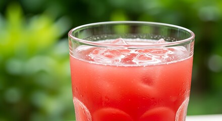 Crimson Chill: A Refreshing Summer Capture