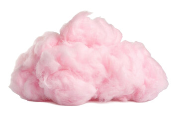 PNG Soft pink cotton candy fluff against white background