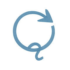 Obraz premium Serenity Blue Arrow