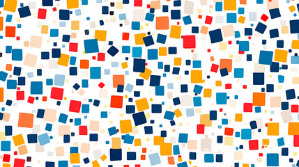 isometric illustration image background with simple 3D shapes