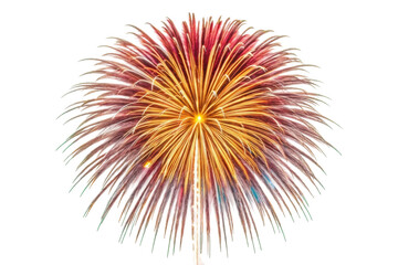 PNG Colorful burst of fireworks exploding in night sky celebration