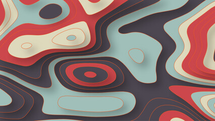 Minimal abstract paper art background, vector, illustration