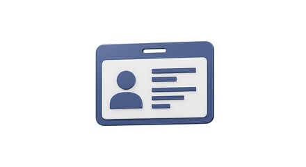 Subtle Depth: A 3D Rendered ID Card