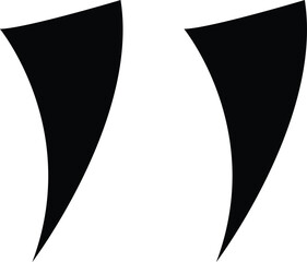 quotation mark icon black and white vector illustration of an abstract background