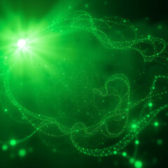 Emerald Light Trails