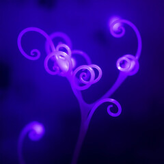 Abstract Purple Spirals