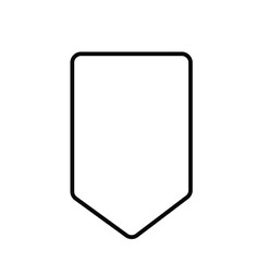 reel save icon blank white blank board shield simple illustration line