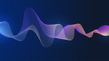 Colorful Wave Gradient Background 