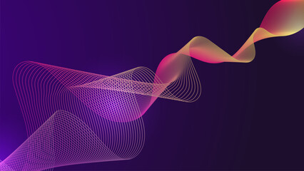 Colorful Wave Gradient Background 