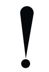 exclamation mark sign a black exclamation mark black and white