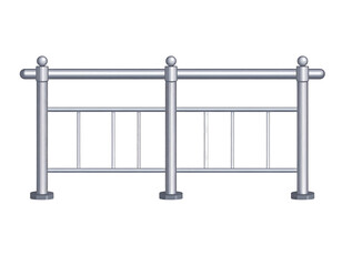 Naklejka premium Modern metal railing design
