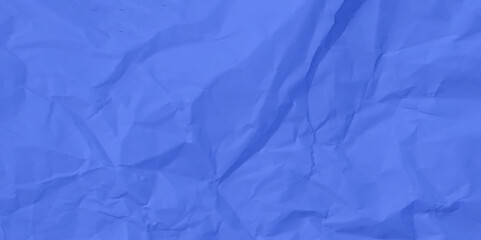 Closeup of blue crumpled paper for texture background. 