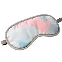 Obraz premium Watercolor Sleep mask mockup gray undergarment accessories. isolated on transparent background