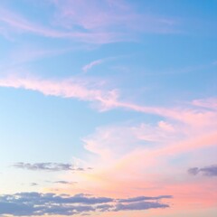 A vibrant blue sky stretches overhead, dotted with fluffy white clouds that gently drift, creating a serene and uplifting atmosphere.