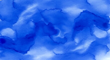 Obraz premium Azure Tides Ocean Dreamscape Cobalt Flow Blue Abyss Liquid Sky Shades of Sapphire Deep Blue Reverie Ink Wash Blues Cerulean Dance Watercolor Serenity
