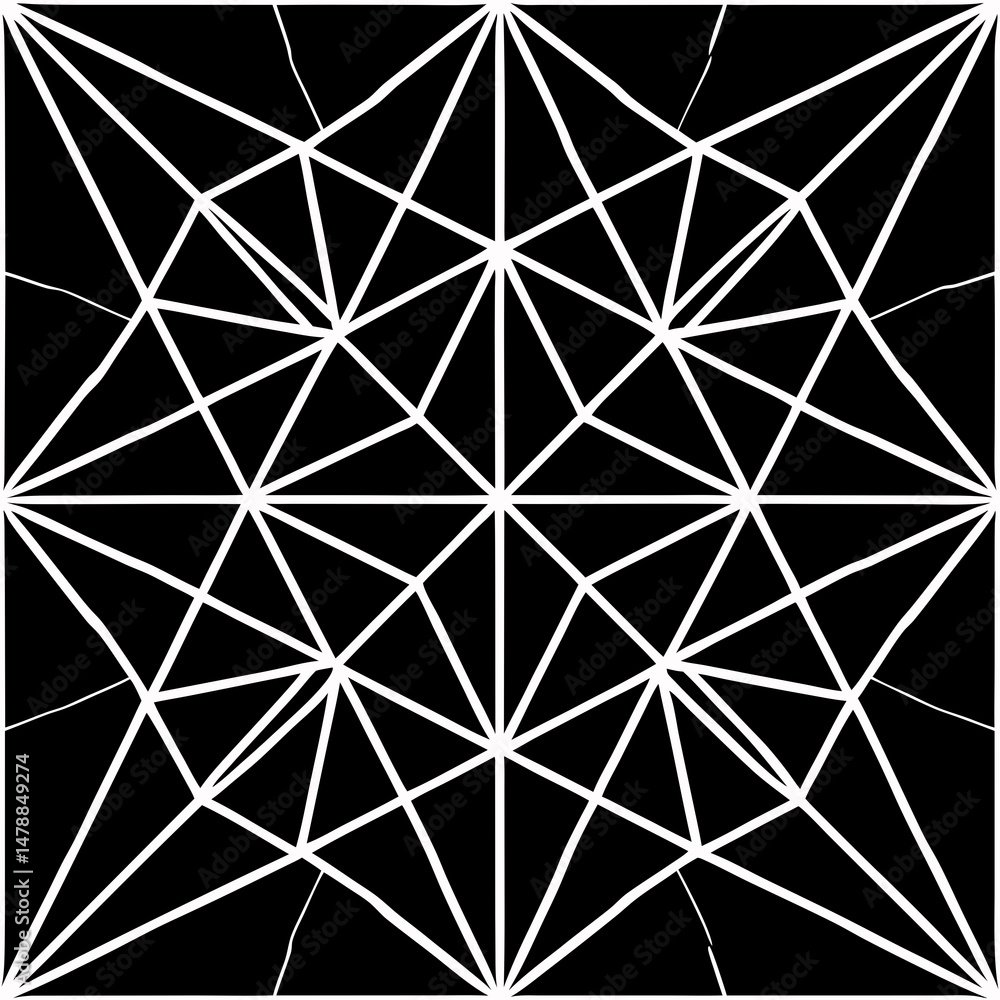 Poster minimalist seamless vector pattern with thin white intersecting lines