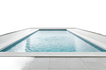 PNG Modern rectangular swimming pool with clear blue water