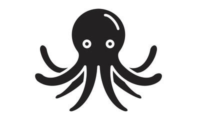 シンプルで可愛いタコのイラスト線画 © IEPPEI