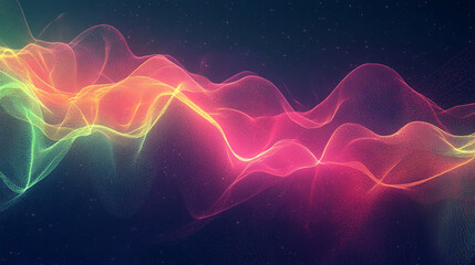 Obraz premium Digital Artwork Neon-Inspired Featuring High-Energy