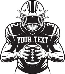 Naklejka premium Quarterback Throwing Football SilhouetteRunning Back with Ball Vector DesignFootball Helmet and Ball SilhouetteTouchdown Celebration Silhouette ArtFootball Player Tackling Scene Vector