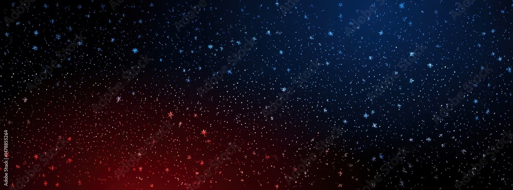 Poster a gradient design with speckled particles.