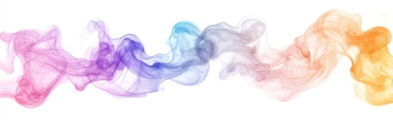 Abstract Colorful Smoke Trails