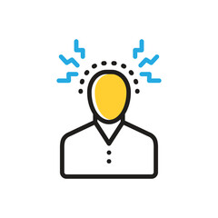 Multi color  icon for psychological