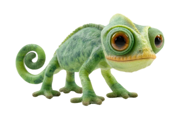 Nature animation adventurous lizard