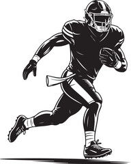 Naklejka premium Football SVG – Sports Ball Silhouette for Game Day CraftsTouchdown Clipart – Football Vector for Shirts, Posters & SignsAmerican Football Design – Team Spirit SVG for Cricut ProjectsFootball Sil