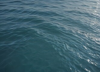 Obraz premium Serene blue water surface, gentle wave texture Subtle ripples, calming ocean scene , fluid, ocean, smooth